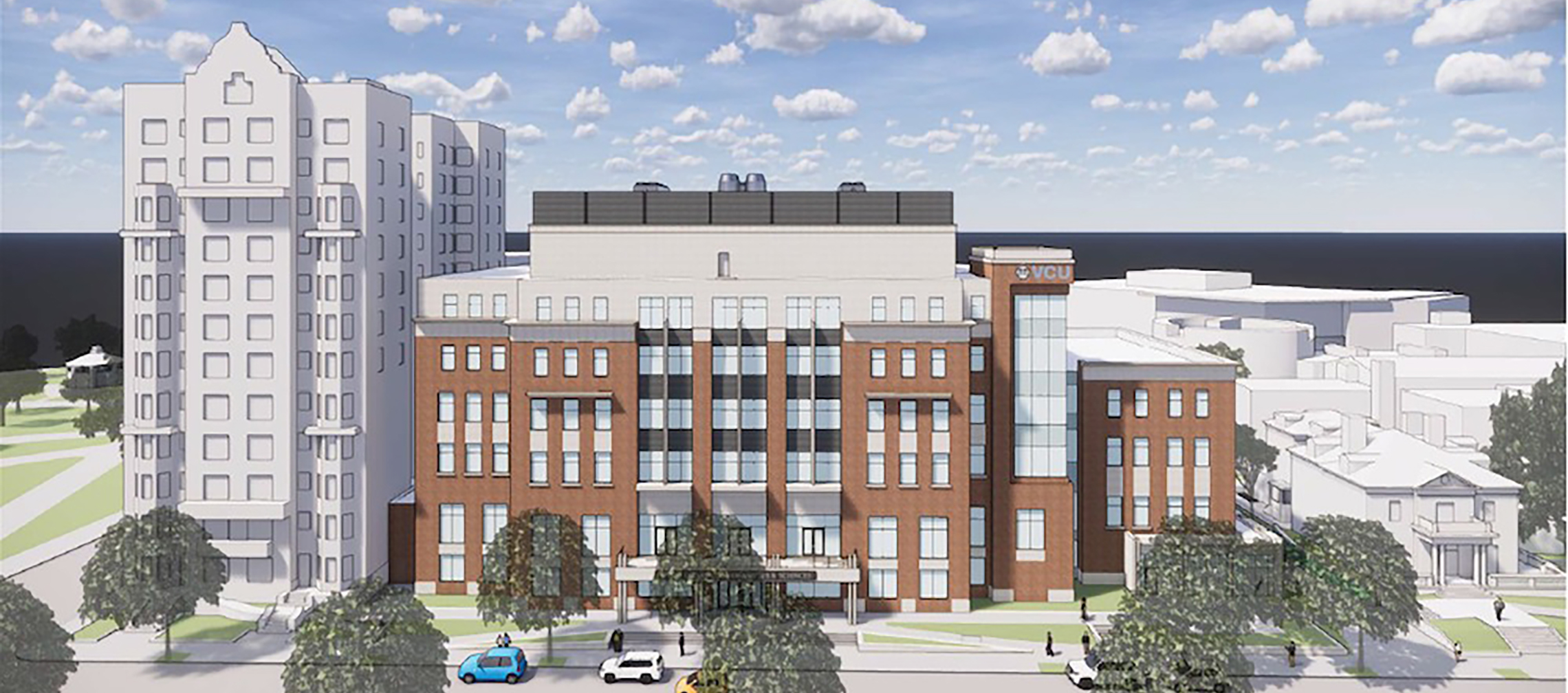 The state approved funding for VCU to construct a 168,000-square-foot, six-floor building dedicated to science, technology, engineering and math education on the Monroe Park Campus. The building, which will house lab, classroom and office space for the College of Humanities and Sciences, will be built at the site of the former Franklin Street Gym.